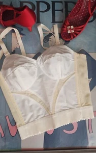 Vintage Exquisite Form long line bra - old store stock unwornsize 34B - Picture 1 of 8