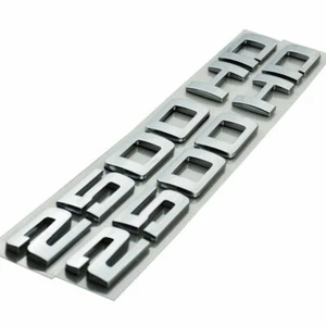 2x Chrome 2500HD 2500 HD Nameplates Emblem Badge Glossy car Adhesive - Picture 1 of 6