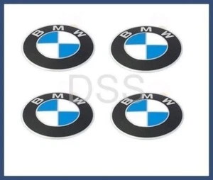 Genuine BMW Wheel Center Hub Cap Emblem Stickers 70mm Set (x4) OE 36136758569 - Picture 1 of 7