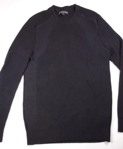 INC INTERNATIONAL CONCEPTS Men's Black Ribbed Knit Slim Pullover Sweater Small S - Picture 1 of 3