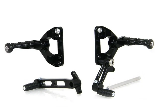 Juego de estriberas Ducabike CNC negras para ducati 748 916 996 998 SBK motogp race Foto 1 de 3