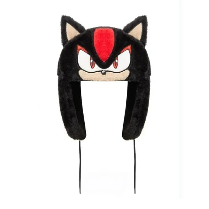 Cappello Shadow Sonic Ushanka l dolce Kawaii cartone animato cappello di peluche The Hedgehog fan