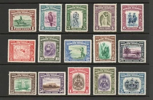NORTH BORNEO SG 303-17 GVI 1939 DEFINITIVE SET L/M/M - Picture 1 of 2