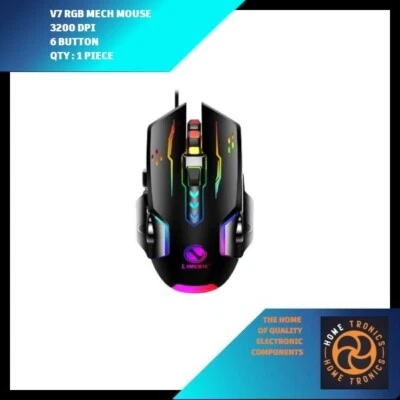 V7 - MECH , RGB GAMING MOUSE , BLACK - Image 1 of 4
