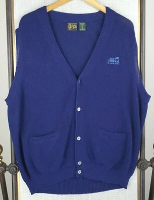 BOBBY JONES Size XL Baby Alpaca Wool Button Front Cardigan Vest Gilet Mens Golf - Image 1 of 4