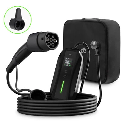 Cavo di ricarica 6M Schuko tipo 2 caricabatterie casa auto elettrica caricabatterie 6-16A Volvo XC40 - Immagine 1 di 4