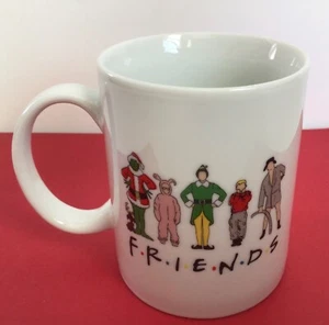 FRIENDS Christmas Movie Heroes Coffee Mug Buddy Kevin Grinch Ralph Clark - Picture 1 of 8