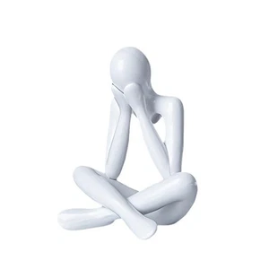 Small Collectible Figurines Abstract Sculpture Statue Desktop Decor Office Sh... - Picture 1 of 7