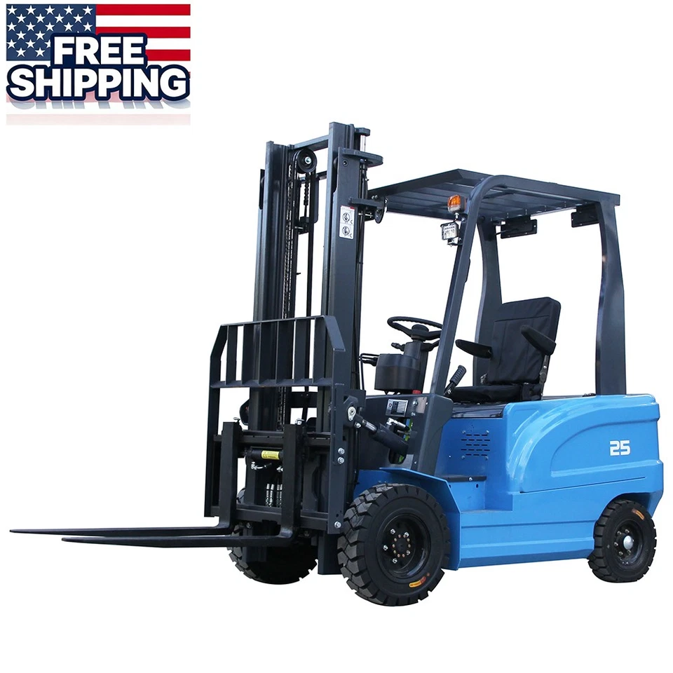 FRETE GRÁTIS 2,5 toneladas | Empilhadeira elétrica empilhadeira armazém pneu sólido, nos EUA - Imagem 1 de 4