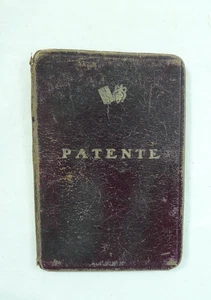 TESSERA REGNO VECCHIO DOCUMENTO PATENTE DI GUIDA CREMONA 1932 CASTELVERDE - Photo 1/3