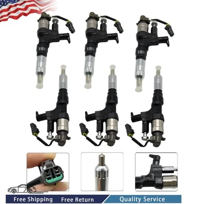 High-Quality 6X Diesel Injectors For Hino 198/238/258/268/338/500 7.7L L6 DIESEL — 第 1/4 张图片