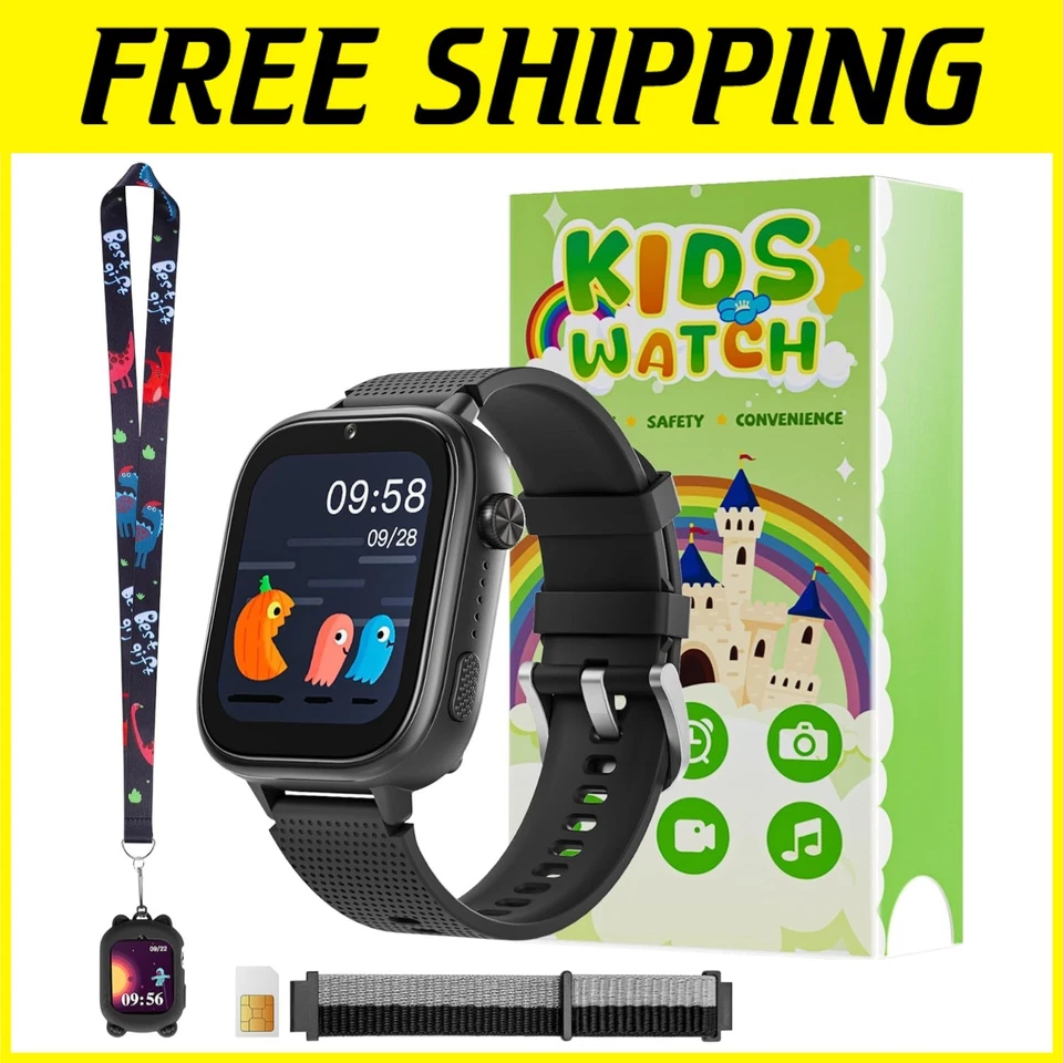 1.83-Inch 4G Kids Smartwatch with Safety Features - Ideal Gift for Ages 3-12 - Image 1 of 4