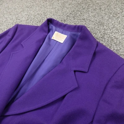 De Colección Pendleton Blazer Mujer L 16 Púrpura Lana Muesca Abrigo Deportivo Traje Chaqueta EE. UU. Foto 1 de 4