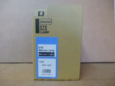 Iwasaki 175 Watt R40 Frost Mercury Vapor Wide Flood Lamp EYE HID #HRFF175PD - Image 1 of 4
