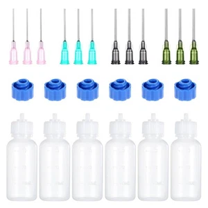 1X (6 botellas de aplastamiento con punta de aguja, botella de goteo de 30 ml de Kunstst1366 - Imagen 1 de 6