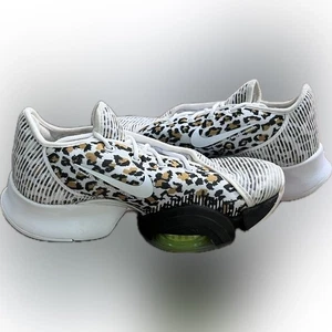 Nike SuperRep Women's White Leopard Print Training Shoes Sneakers - Picture 1 of 4