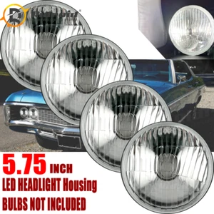 4PCS 5-3/4" 5.75 Sealed Beam Halogen Glass Hi &Low Headlight Headlamp SET - Picture 1 of 16