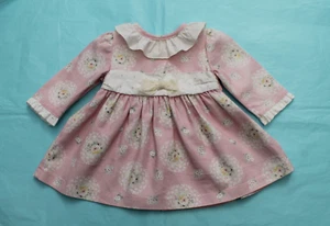 Alber Confecciones baby girls pink & white floral pattern dress age 6 months - Picture 1 of 4
