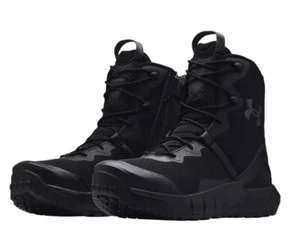 Under Armour Micro G Valsetz Zip Tactical Boots 3023748-001 Black Mens Size 8.5 - Picture 1 of 5
