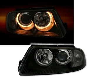 Angel Eyes Scheinwerfer Schwarz für VW Passat 3BG 00-05 Hauptscheinwerfer - Bild 1 von 6
