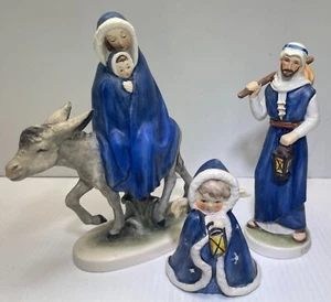 GOEBEL-Flight into Egypt 3pc SET 405A, 405B,412 Joseph, Mary & Angel - Picture 1 of 7