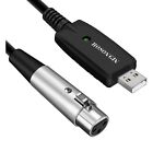 USB Kabel 6,6 Fuß USB Stecker auf XLR Buchse Mikro Link Konverter Kabel Studio Audio
