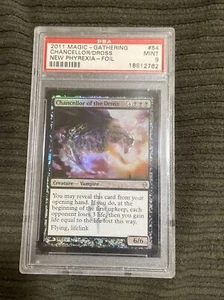 2011 Magic The Gathering Mtg New Phyrexia Foil Chancellor/dross Psa 9 Pop 1/1 - Picture 1 of 2