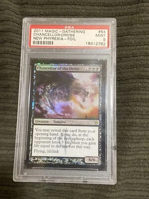 2011 Magic The Gathering Mtg New Phyrexia Foil Chancellor/dross Psa 9 Pop 1/1 - Image 1 of 2