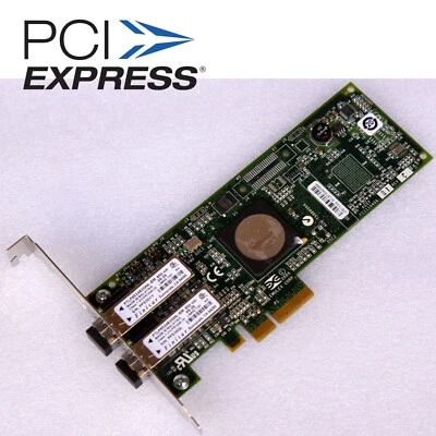 QLOGIC NETZWERKKARTE FIBRE CHANNEL PCIe E-G900-05-3617 PX2510401-17 ISP2432 M235 - Bild 1 von 3