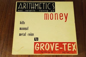GROVE-TEX School Kit No. 100 Money Teaching Aid Coins Bills Home School Learning - Picture 1 of 10