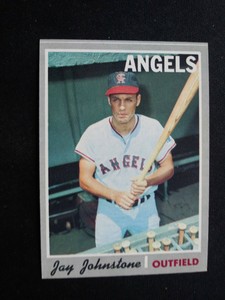1970 Topps Baseball Card # 485 Jay Johnstone - California Angels (EX)