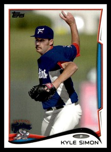 2014 Topps Pro Debut Kyle Simon   108 Reading Fightin Phils