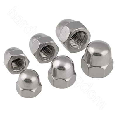 Acorn Cap Dome Nuts Fine Thread 304 A2 Stainless Hex Nut M8 M10 M12 M14 M16 M20
