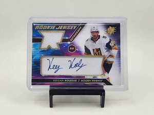 2020-21 SPx - Rookie Auto Jersey Gold Spectrum #KO Keegan Kolesar /49