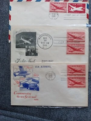 3   FIRST DAY of issue Washington D.C. sep.25 1946 - Image 1 of 4