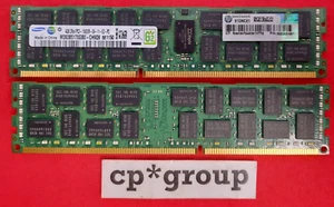 LOT OF 2 HP 4GB 2Rx4 PC3-10600R DDR3-1333MHz ECC REG Server RAM 500203-061 - Picture 1 of 3