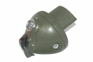 Lucas 7" Phare Militaire Noir S'adapte À Triumph BSA Norton - Photo 1/7