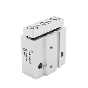 SMC MGJ10-10 Miniture Air Cylinder with Guide Rod Plate,Rubber Cushion New⊕IK - Picture 1 of 4