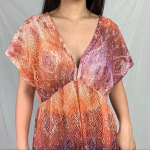 jordan taylor xl orange and purple beach cover dress - Picture 1 of 12