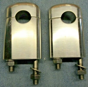 BMW Airhead 2 TALL Handlebar Clamps Risers r75/5 r90/6 r75/7 r100rs r100rt r69US - Picture 1 of 5
