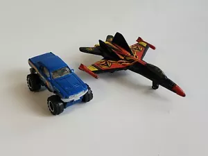 Lot of 2 Matchbox 4x4 '68 Ford Mustang & Sky busters Attack Jet - Picture 1 of 9