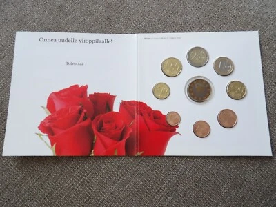 Finland 2010 year Student coin set  from 1 cent - 2 euro total 8 coins 3,88 euro - Image 1 of 4