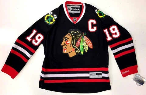 JONATHAN TOEWS CHICAGO BLACKHAWKS BLACK REEBOK PREMIER JERSEY NEW WITH TAGS Cover