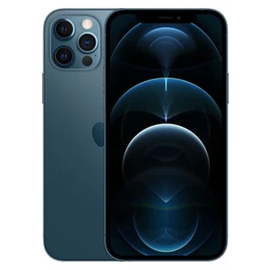 (Bon) - Apple iPhone 12 Pro Max 256 Go - Bleu Pacifique - Débloqué - Photo 1 sur 1