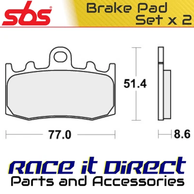 Brake Pads for BMW R 1200 ST TILL 11/ 2007 Front Street SBS — 第 1/4 张图片