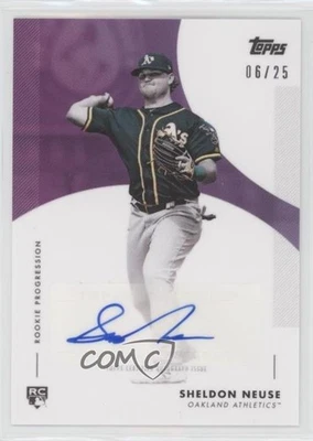 2020 Topps On Demand Rookie Progression Purple /25 Sheldon Neuse #41C-A Auto RC - Image 1 of 2