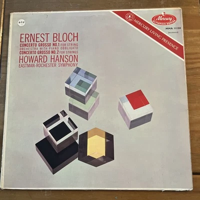 MG 50223, MMA 11150 Bloch Concerto Grosso 1 & 2 Howard Hanson Mercury   - Image 1 of 3