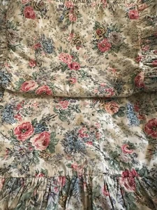 2 fundas de almohada estándar florales de colección Ralph Lauren de Bretaña volantes Cottagecore - Imagen 1 de 5
