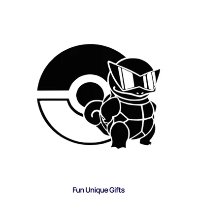 Calcomanía adhesiva de vinilo Squirtle Pokemon -Múltiples colores y tamaños - ¡ENVÍO GRATUITO! Foto 1 de 4