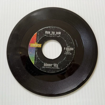 Bobby Vee - Run To Him / Walkin With My Angel (1961) - Original Liberty 45 - Image 1 of 3